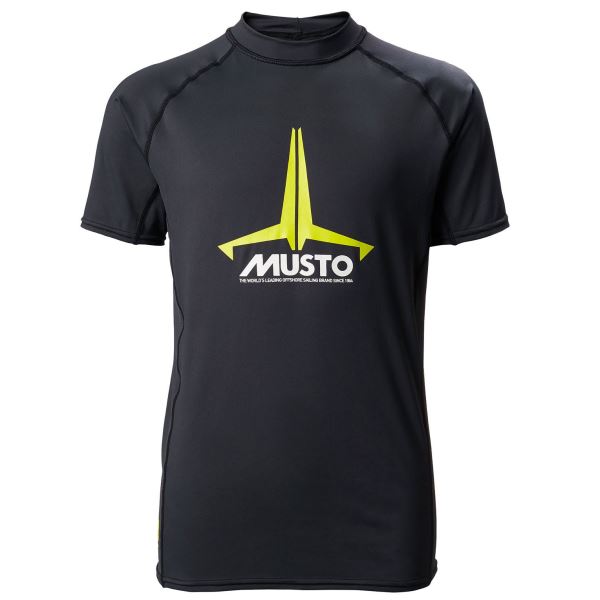 Black Musto Yth Insignia Uv Fd Ss Tee