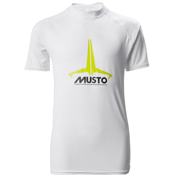 White Musto Yth Insignia Uv Fd Ss Tee