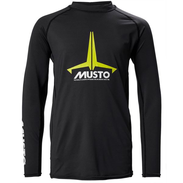 Black Musto Yth Insignia Uv Fd Ls Tee