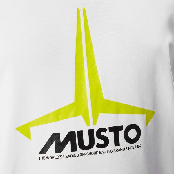 White Musto Yth Insignia Uv Fd Ls Tee