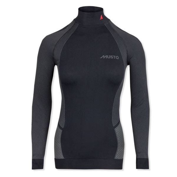Black Musto Women's Active Base Layer Long-Sleeve Top