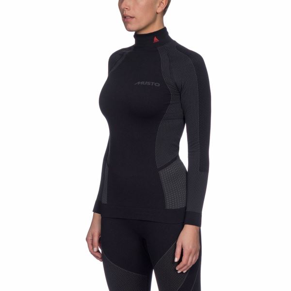 Black Musto Women's Active Base Layer Long-Sleeve Top
