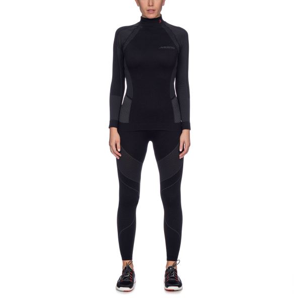 Black Musto Women's Active Base Layer Long-Sleeve Top