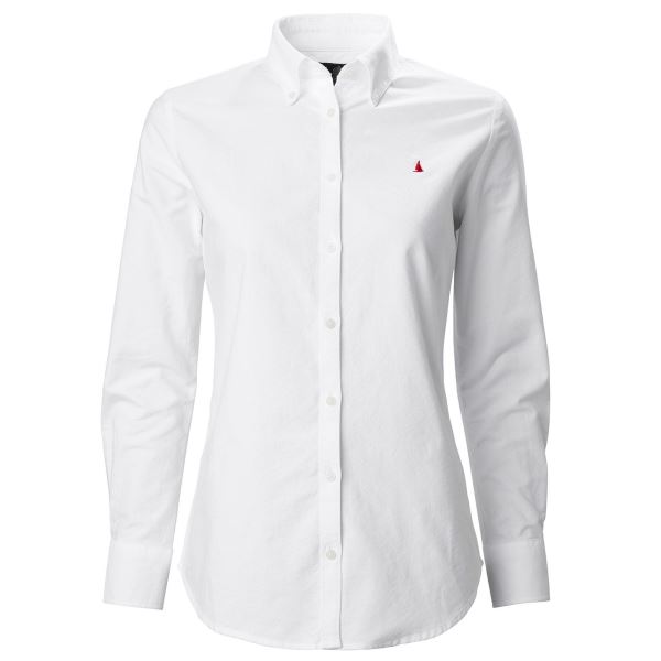 Ght White Musto Women's Oxford Long-Sleeve Shirt