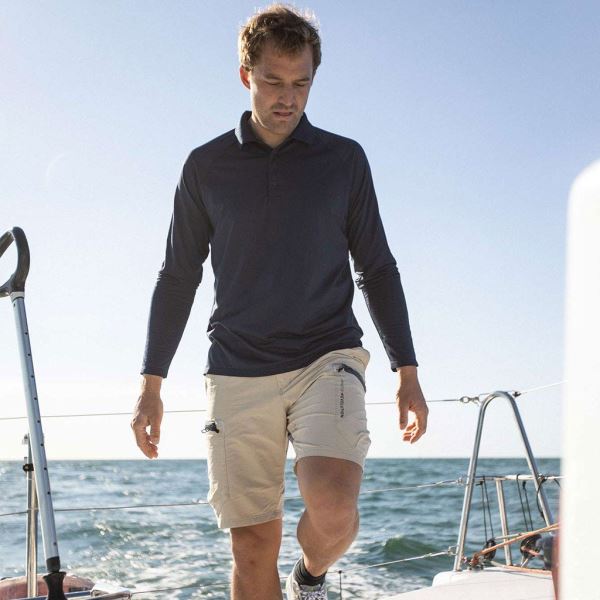 True Navy Evo Sunblock Ls Polo 2.0 Musto