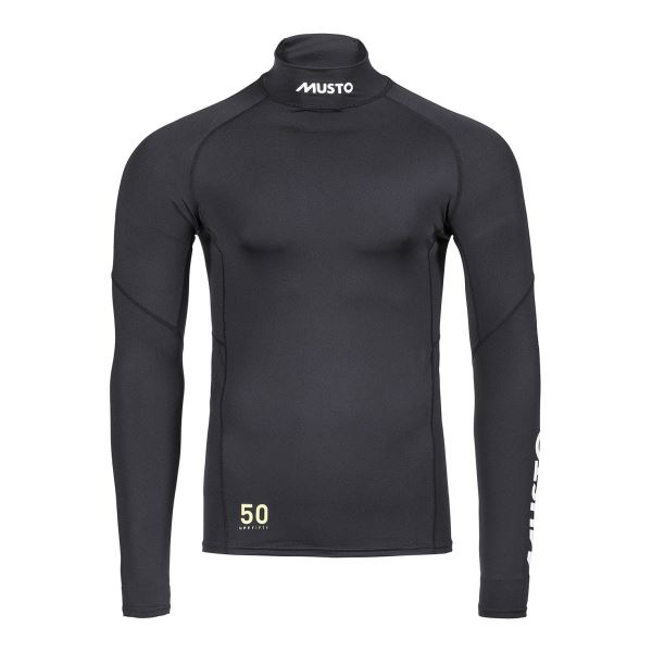 Black Musto Men's Championship Long-Sleeve Rash Guard