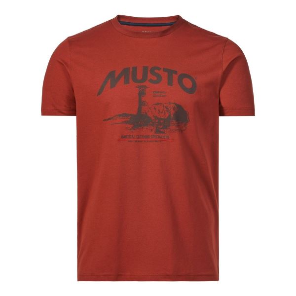 Musto Men's Marina Graphic Short-Sleeve Tee Burnt Henna