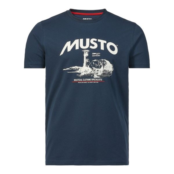 Navy Musto Men's Marina Graphic Short-Sleeve Tee