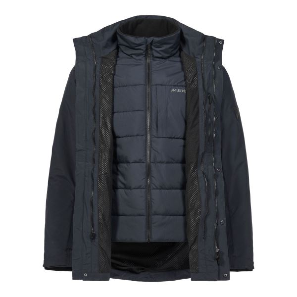 Musto Men's Marina Primaloft 3 In 1 Parka Navy