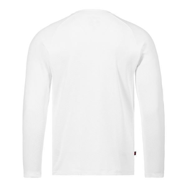 White Musto Men's Essential Tactel Long-Sleeve T-Shirt