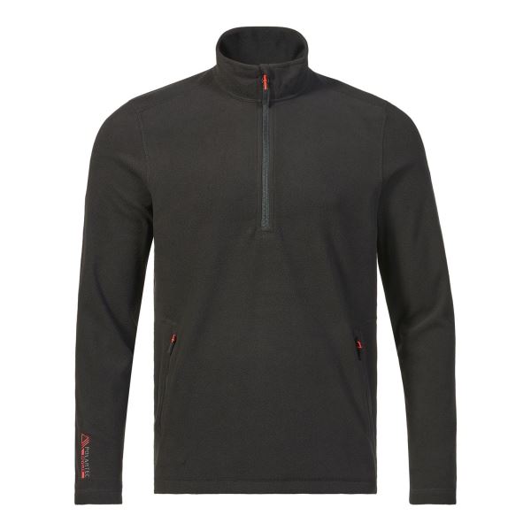 Black Musto Men's Corsica Polartec 100Gm Half Zip Fleece 2.0