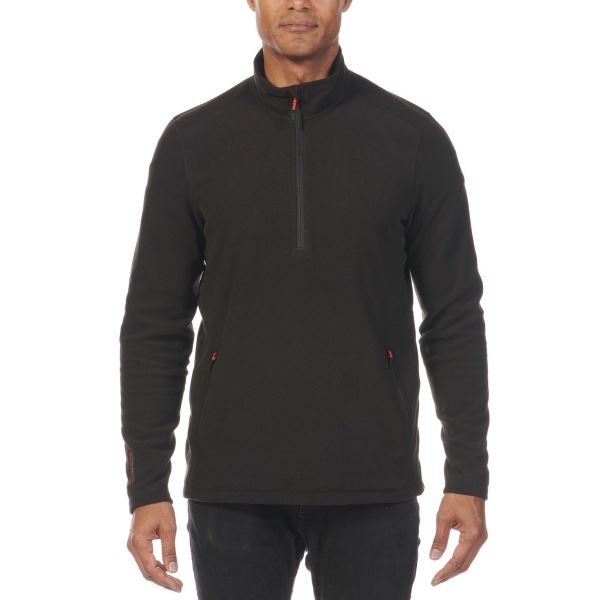 Black Musto Men's Corsica Polartec 100Gm Half Zip Fleece 2.0