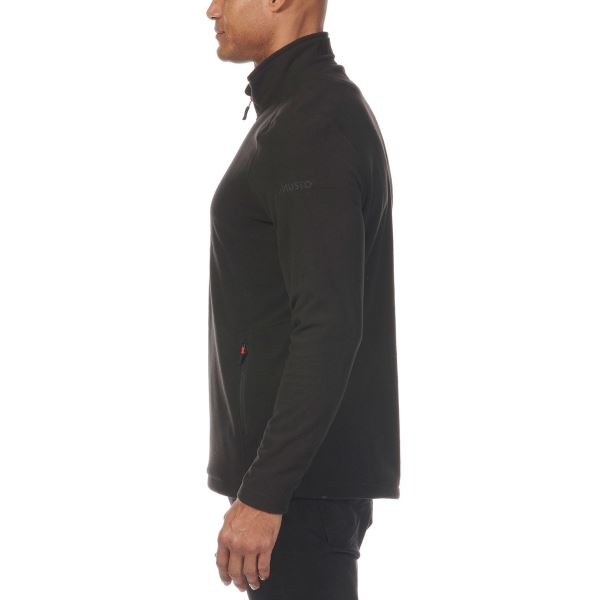 Black Musto Men's Corsica Polartec 100Gm Half Zip Fleece 2.0