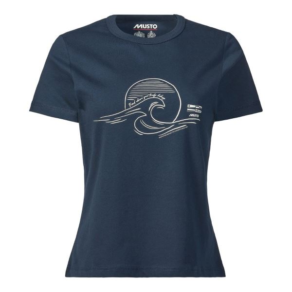 Musto Women's Marina Graphic Short-Sleeve Tee Navy