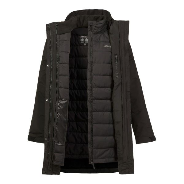Black Musto Women's Marina Primaloft 3 In 1 Parka