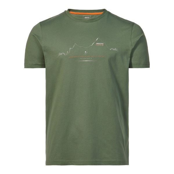 Men's Land Rover Terrain Short-Sleeve Tee Musto Pangea Gree