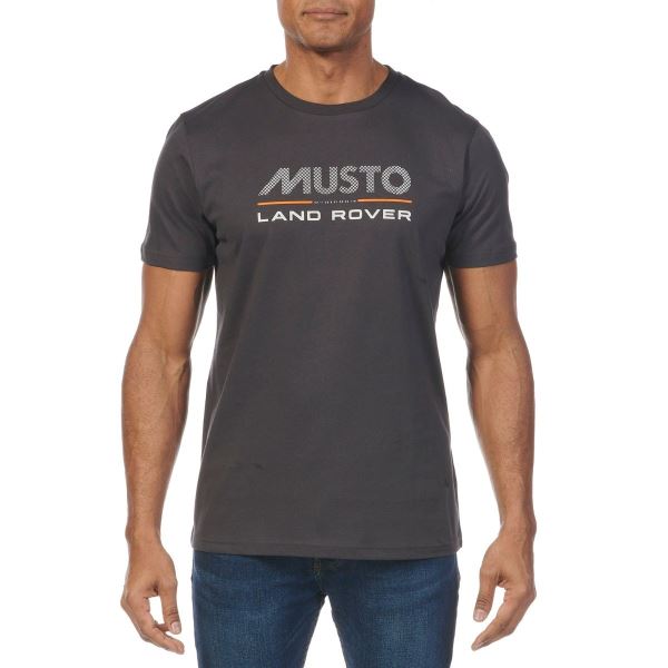 Carbon Musto Men's Land Rover Logo Short-Sleeve Tee 2.0
