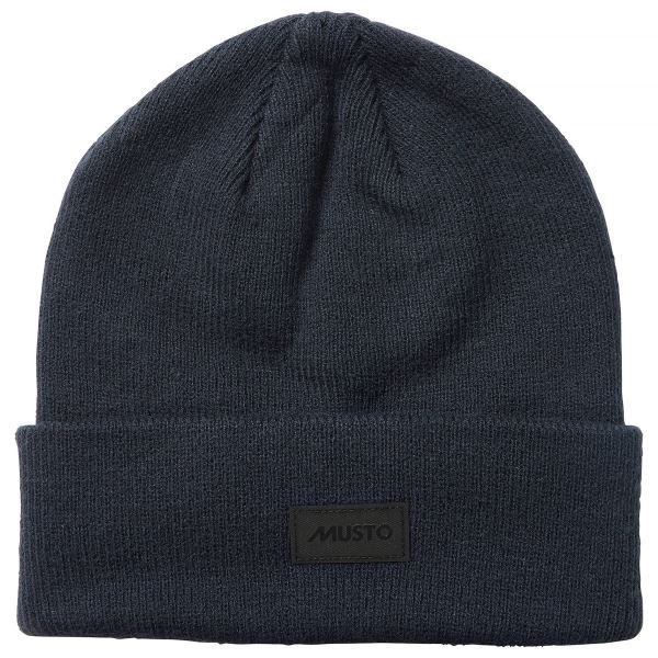 True Navy Musto Shaker Cuff Beanie